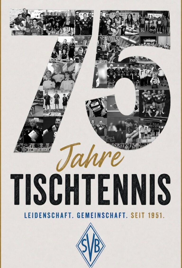 Read more about the article 75 Jahre Tischtennis in Böblingen